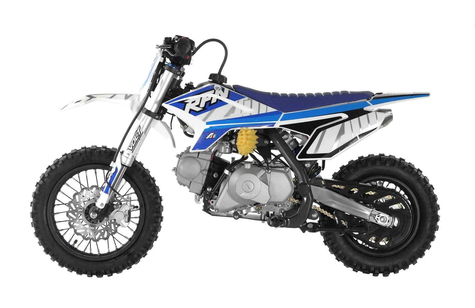 110CC RFN RACING™ THUNDER KIDS SEMI AUTO PIT BIKE  - BLUE