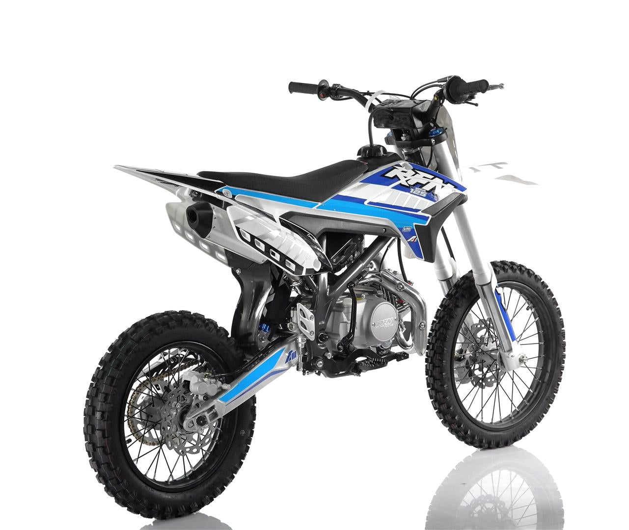 125CC RFN THUNDER DIRT BIKE - BIG WHEEL - 17"/14" - BLUE