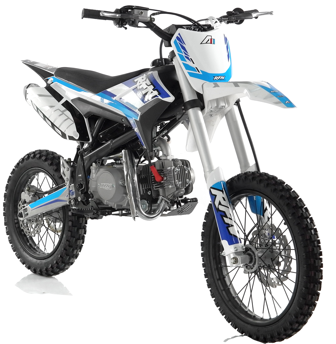 125CC RFN THUNDER DIRT BIKE - BIG WHEEL - 17"/14" - BLUE